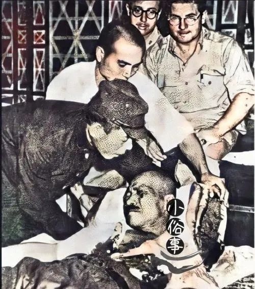 上色老照片镜头前的二战甲级战犯东条英机被执行死刑的全过程