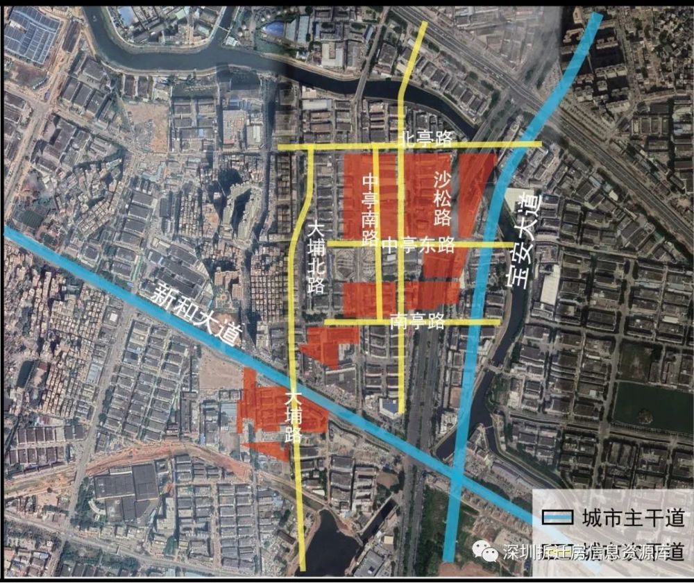 后亭第二工业区西片区更新项目位于宝安区沙井街道,宝安大道与新和