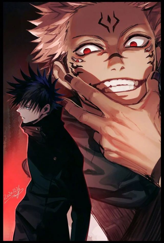 画师藤未都也老师的咒术回战21新年贺图 每个角色都好可啊 咒术回战 藤未都