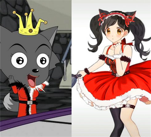 喜羊羊拟人美羊羊a爆了看到红太狼后我羡慕灰太狼了