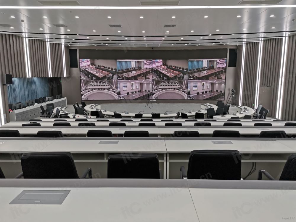 itc远程视频会议高清录播会议扩声案例某智慧管理中心
