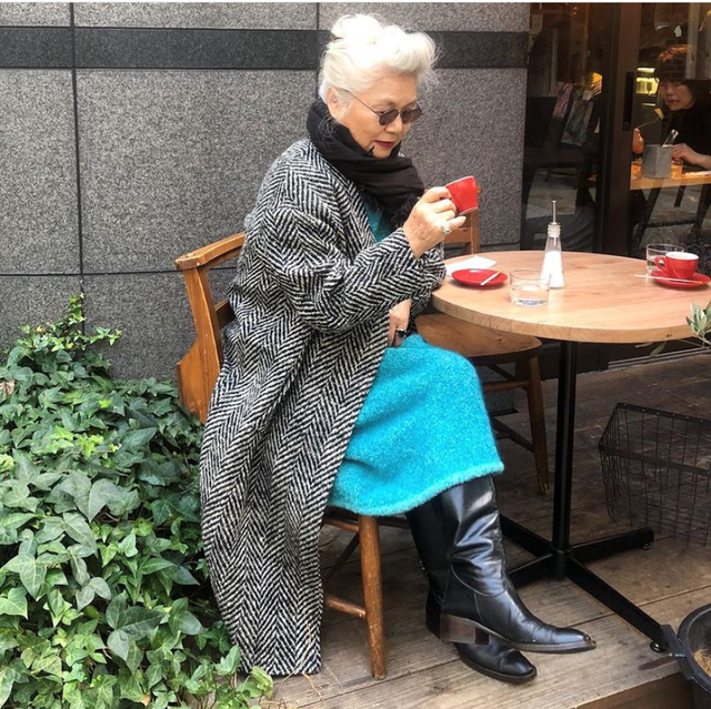 这个日本老奶奶可爱又时髦将生活过出花样滋味用时尚精神享受生活