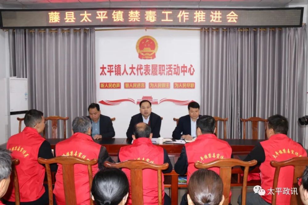 藤县太平镇组织召开禁毒工作推进会