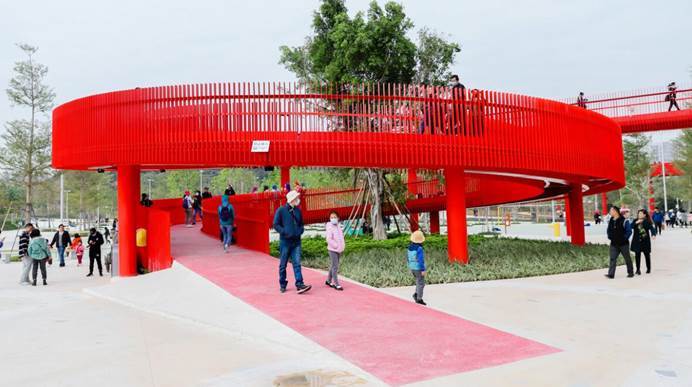 深圳私藏了一公园,超长4000米"红飘带"引人注目,或将成为新地标_腾讯