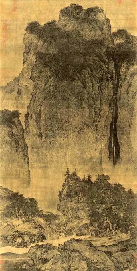 国画技法28山水画构图之高远法