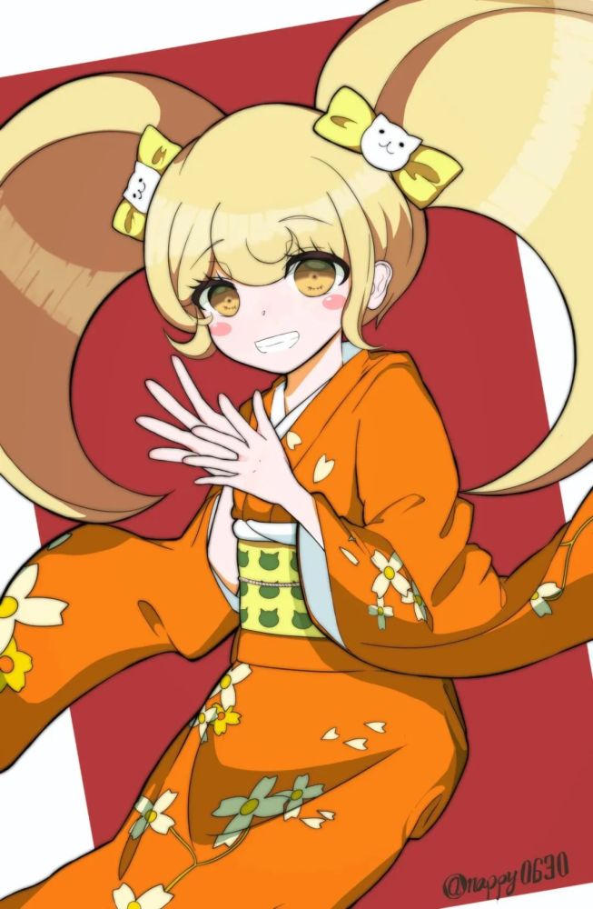 弹丸论破西园寺日寄子黄金大马尾少女舞蹈家动漫头像壁纸