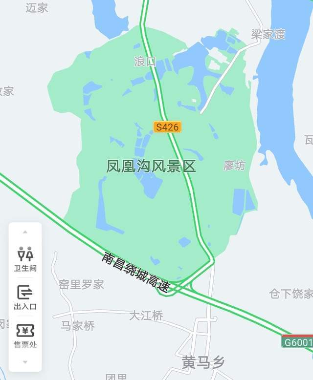 南昌凤凰沟路线图图片