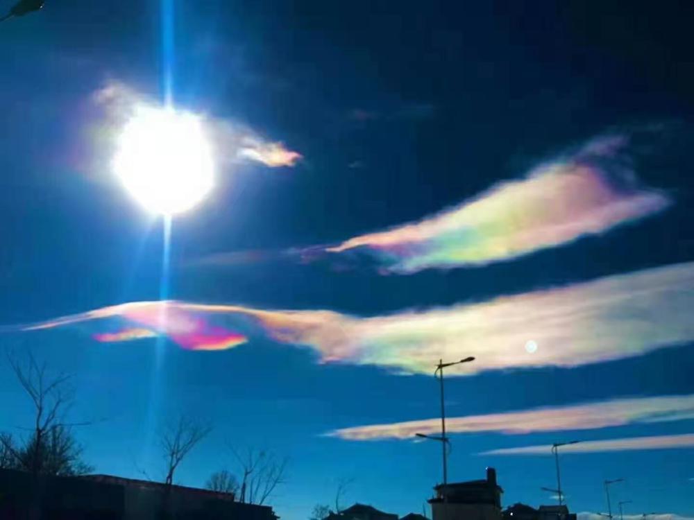 天象奇观,云南七彩祥云_腾讯新闻