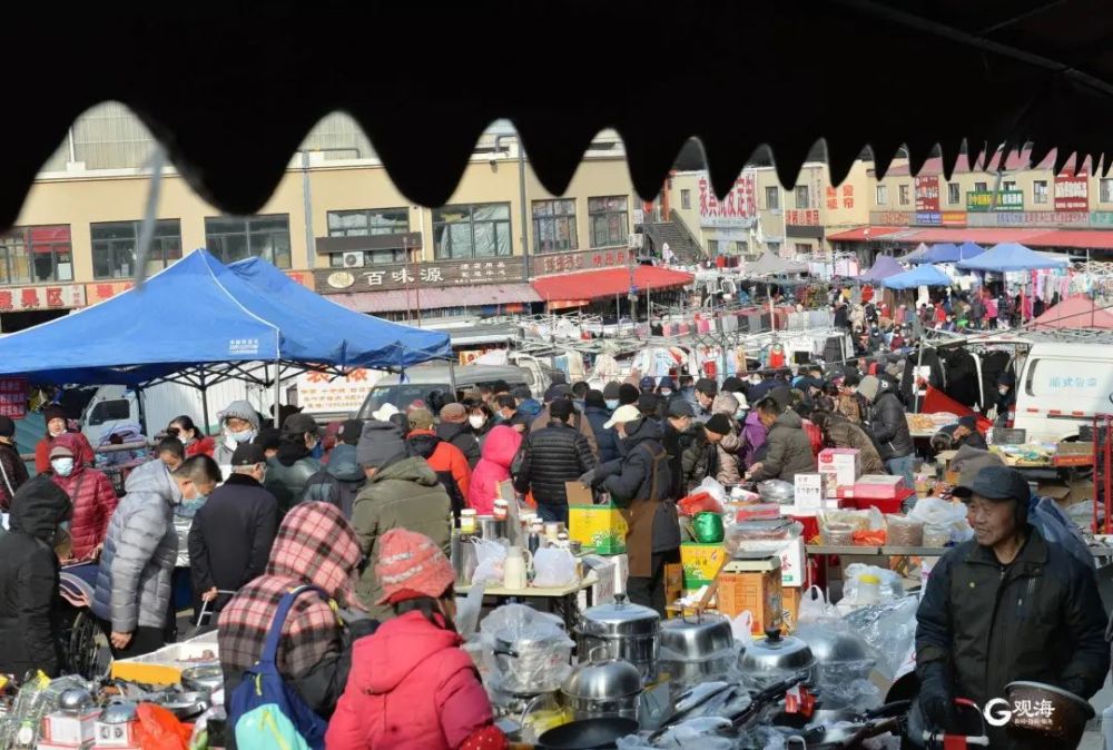 也是进入2021新的一年,是李村大集赶集的日子,小寒节气