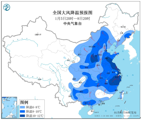 多地气温将创入冬以来新低