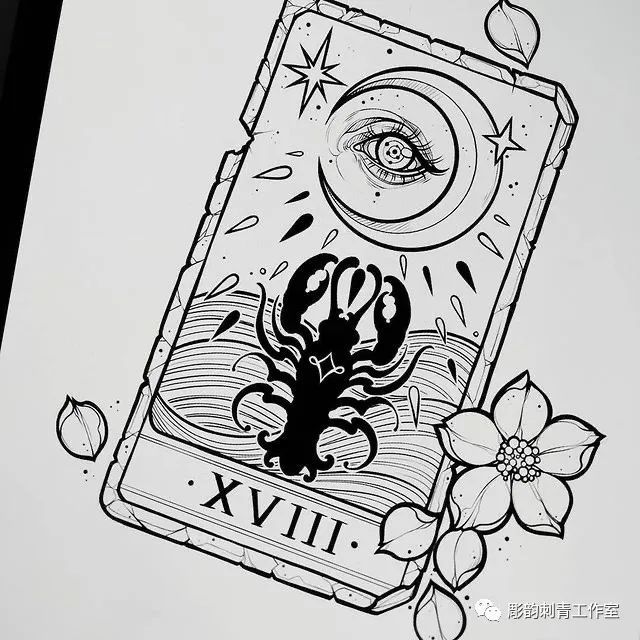 《点线面》——线条纹身刺青手稿