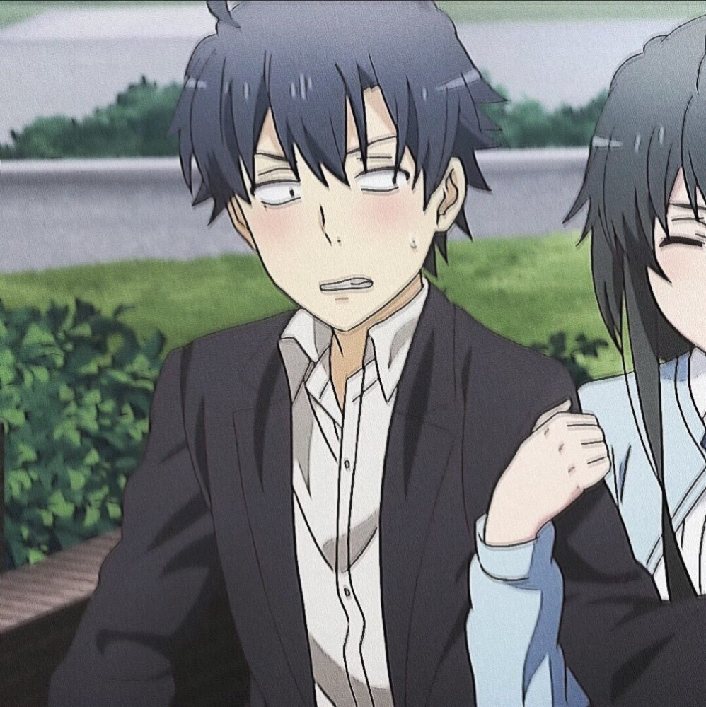 动漫情头想变成冬天的雪落在先生的肩