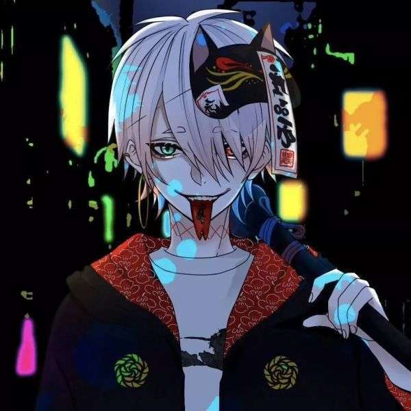 动漫男头喜欢小动物的男生应该很有爱心吧