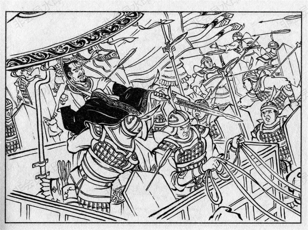 郑国有个叫祝聃的将军远远望见桓王,便抄起硬弓,奋力一箭,正好射中桓