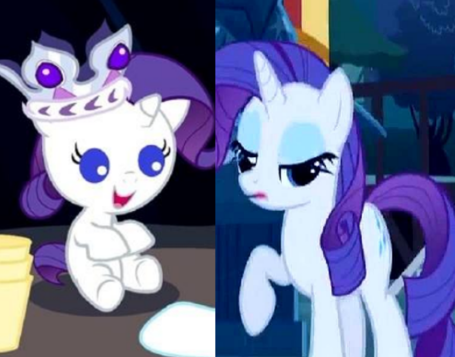 小马宝莉:主角团婴儿时的形象,紫悦公主爱吃奶,云宝酷似小男孩