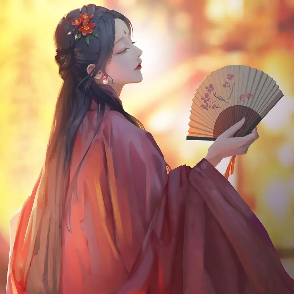 意境古风女生头像锦衣雪华玉颜色回眸一笑天下倾