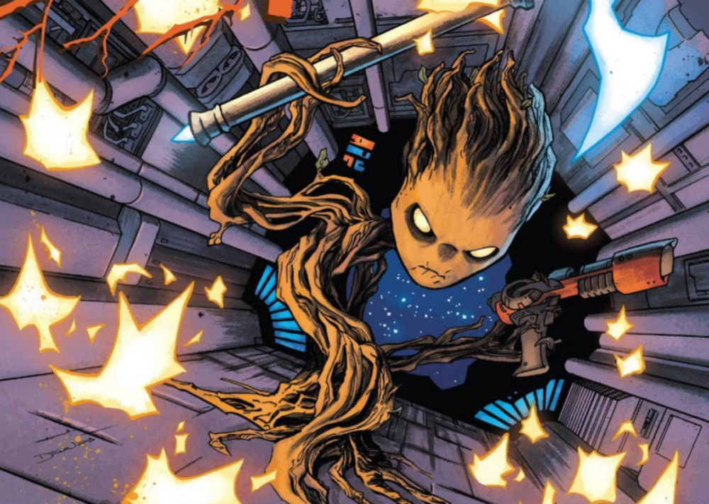 银河护卫队里格鲁特也是个悲剧起源角色对曾被自己种族流放