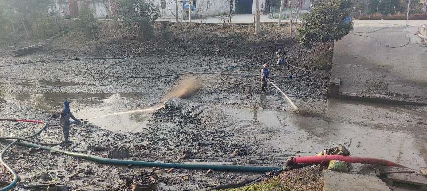 全力实现水清岸绿 助力打造水乡长芦|通江集河实施河道冲淤