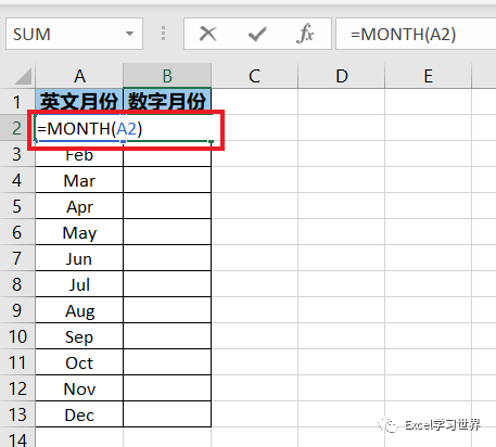 英文和数字表示的月份 如何在excel 中相互转换 腾讯新闻