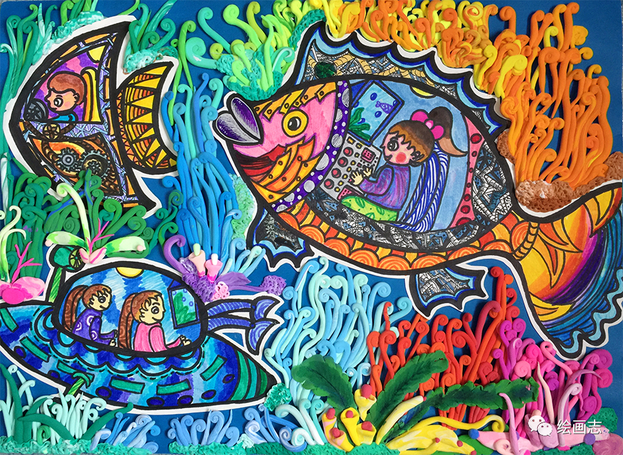 每天学一幅简笔画40幅关于科幻的作品