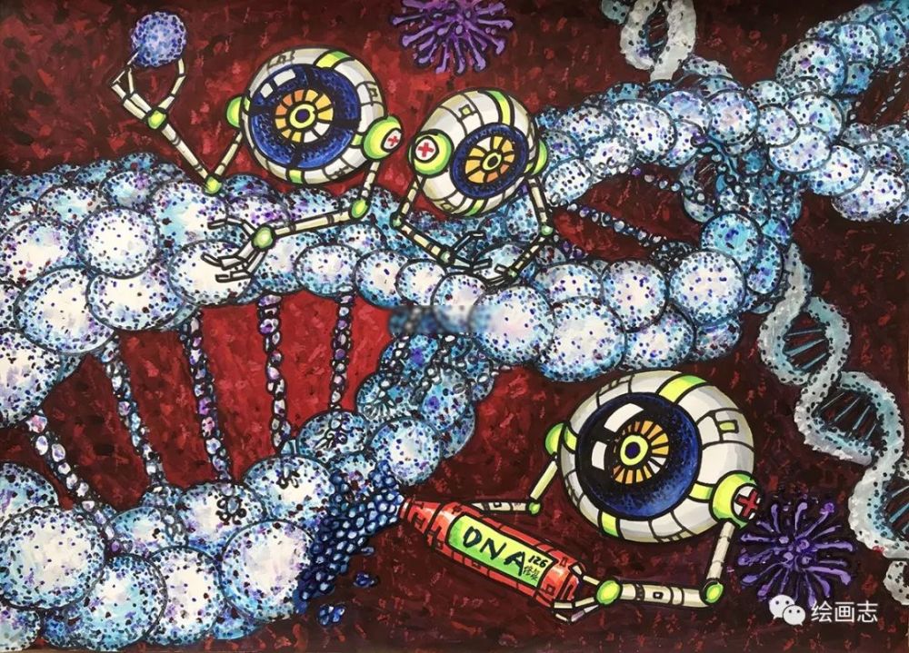 每天学一幅简笔画40幅关于科幻的作品