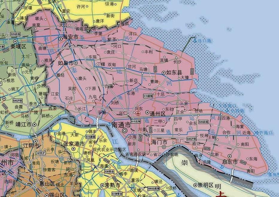 南通市地图此外,位居第五位和第六位的常州市和徐州市,gdp总量仅为