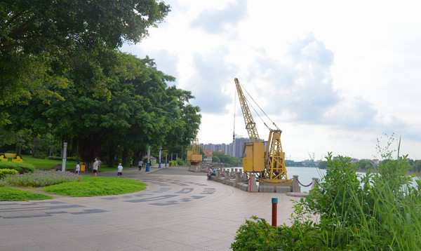 中山市小榄江滨公园,造船厂兑变而来的婚纱摄影基地