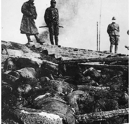 南京大屠杀老照片尸体堆积如山每一张照片让人窒息
