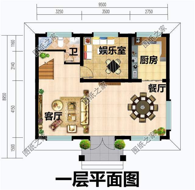 图展示户型图展示户型图展示第三款:农村小户型自建房二层别墅设计图