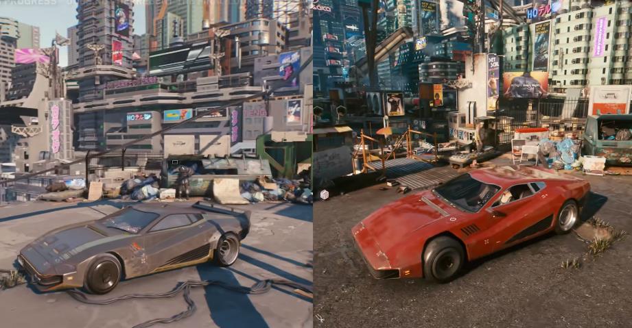 《赛博朋克2077》2018vs2020画质对比,翻新过的?