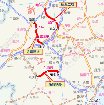 金华至建德铁路设兰溪东大洋建德东等站松阳至丽水铁路设东西岩站