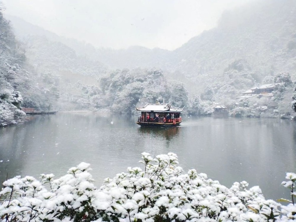 太美了青城山迎来今冬最大一场雪现在去还来得及