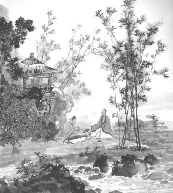 水墨人物山水画欣赏 腾讯新闻