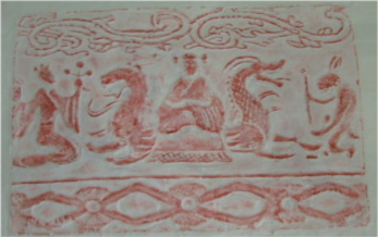 图说汉代画像砖上的西王母及日月羽人 腾讯新闻