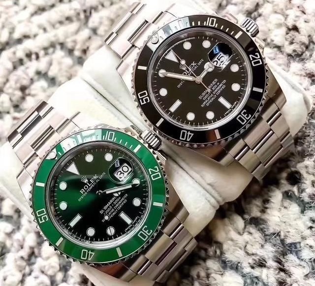 劳力士中的最热亲兄弟黑水鬼和绿水鬼腕表到底谁更优秀