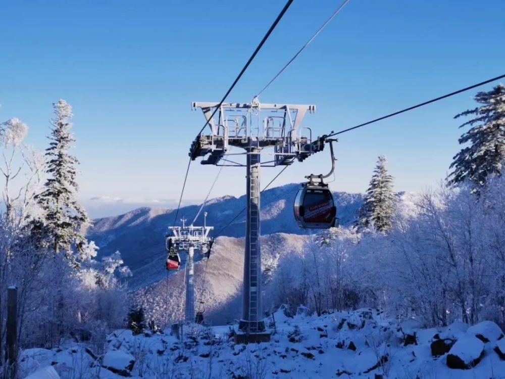 冬在長吉圖滑雪場的春天