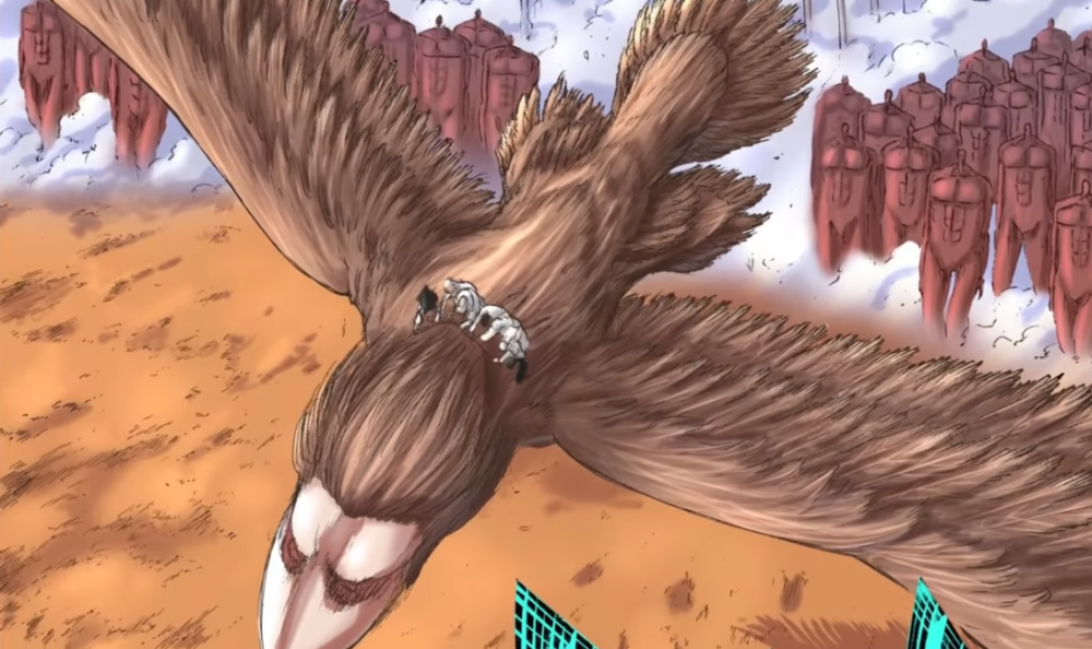 就在最后一刻被历代九大巨人战锤巨人用武器擒获导致计划失败