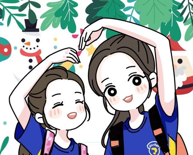 卡通头像,女生简单呆萌手绘图片,可爱又好看 - 可爱卡通图片简易女孩