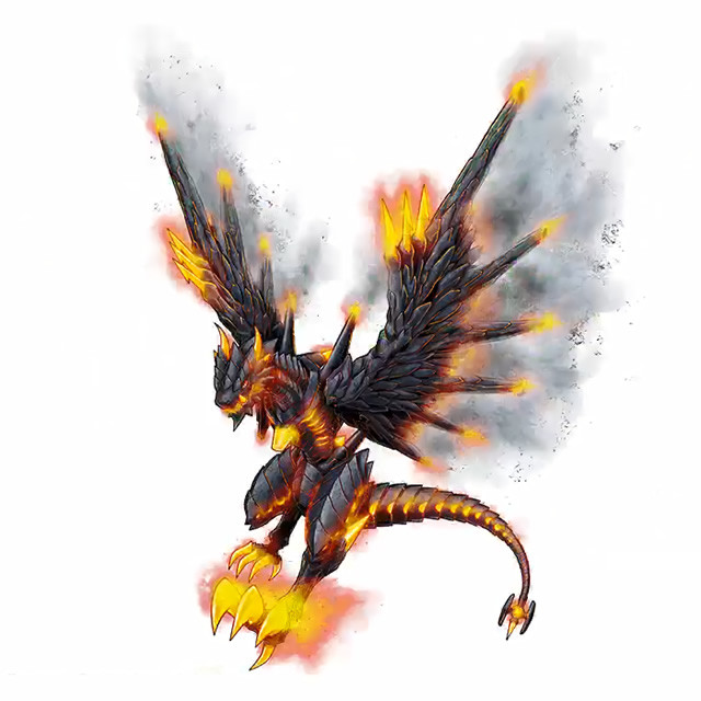 最后就是重头戏"火山岩龙兽",为地龙型,病毒种的究极体数码兽,除了能