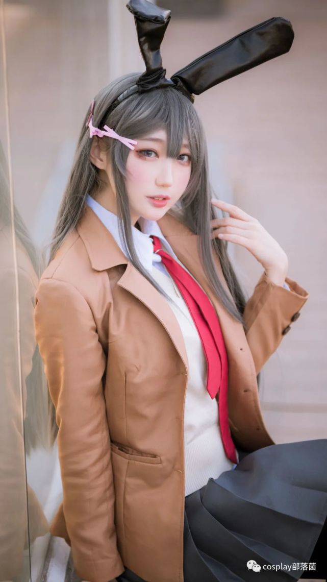 cos:兔女郎学姐樱岛麻衣cos场照@周叽是可爱兔兔