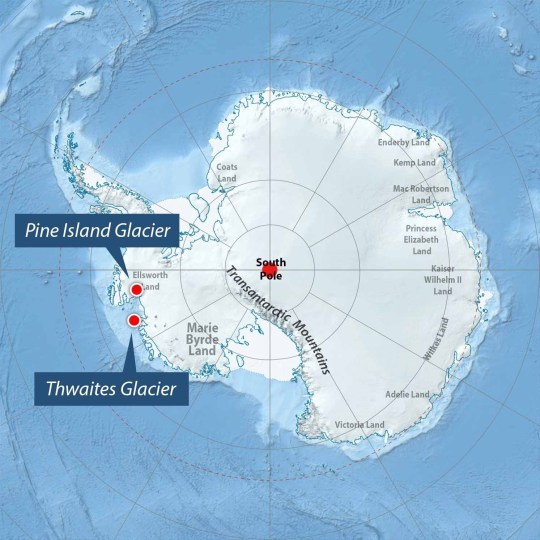 卫星显示南极冰川正以惊人速度融化如完全融化将是灾难性的