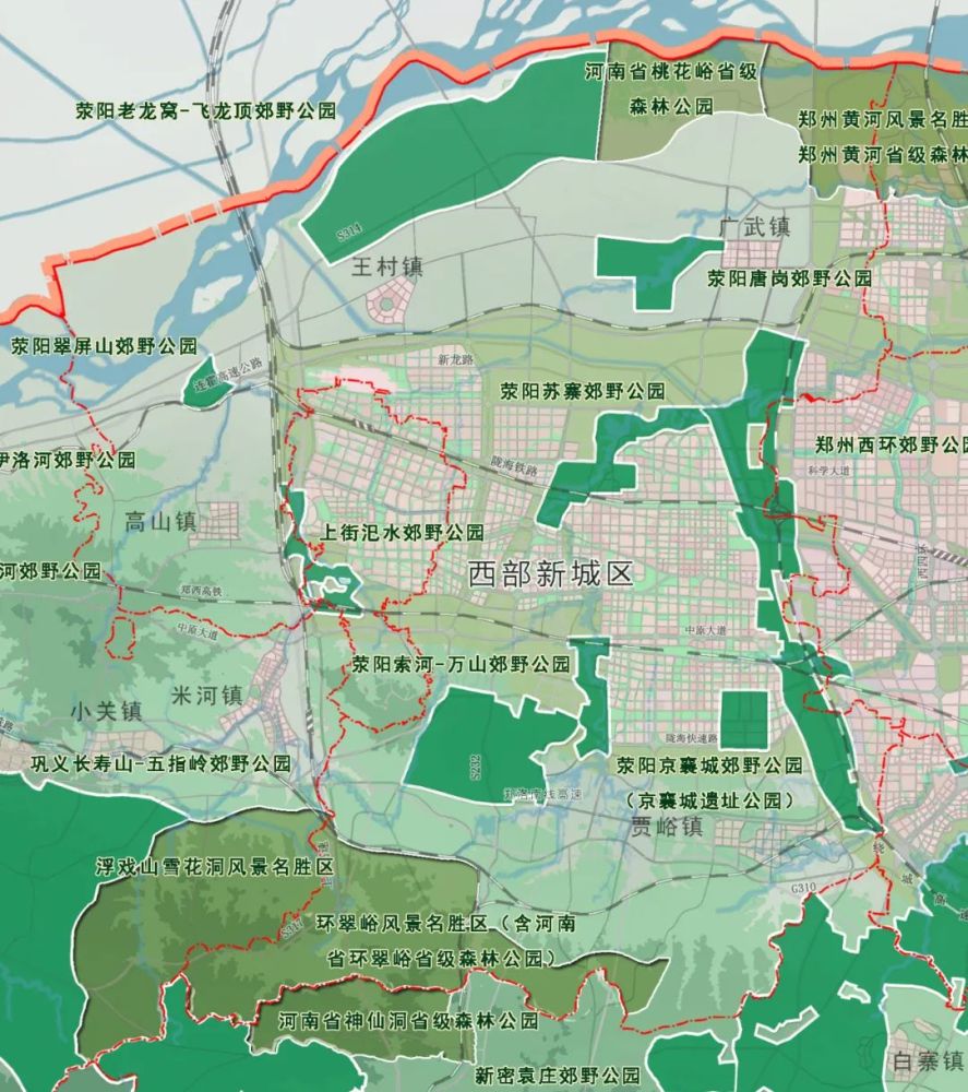 專項規劃(2018-2035)》西部新城主力空間基本上在高速所圍合的範圍內