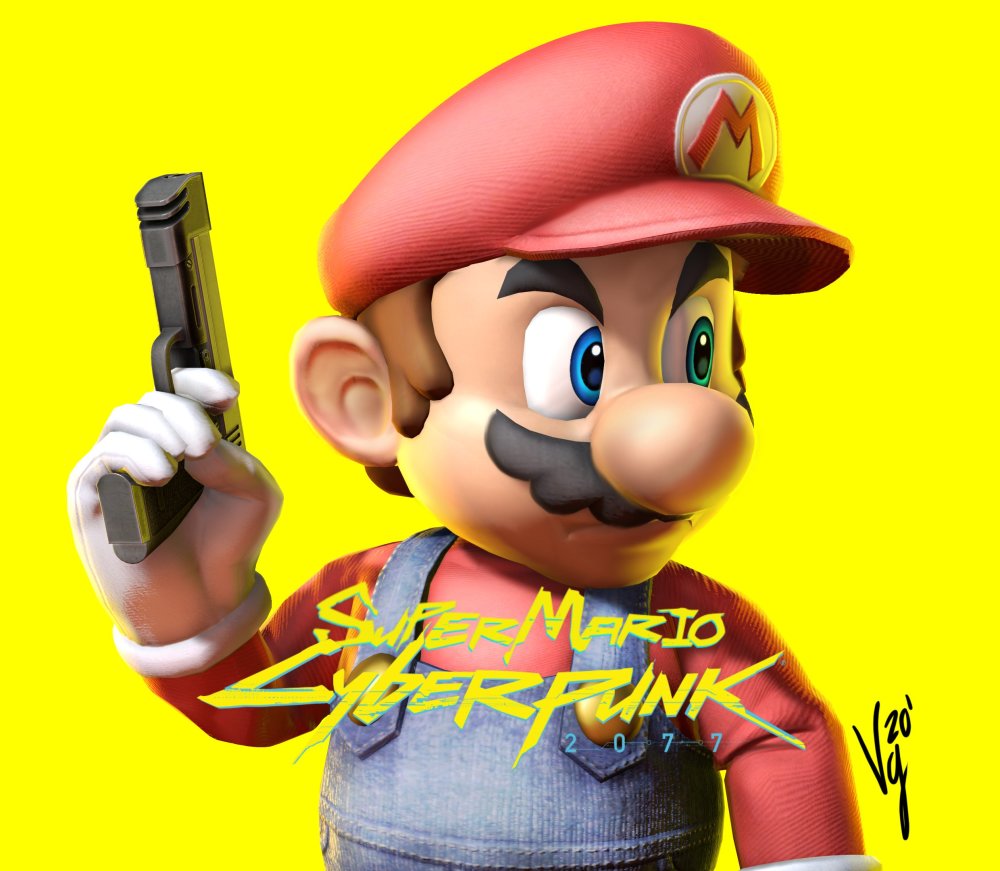 超级任天堂世界官网用了粉丝制作的马力欧渲染图