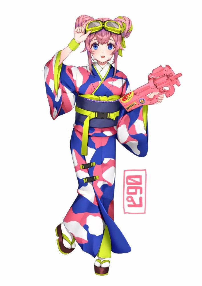 动漫女生头像古风二次元的日系和服少女