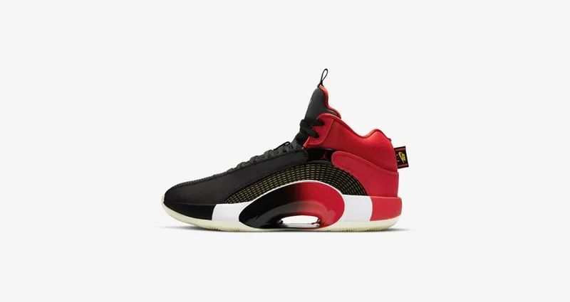 新年主题  air jordan 35 "cny"上架官网,鞋款以以黑红配色方案呈现