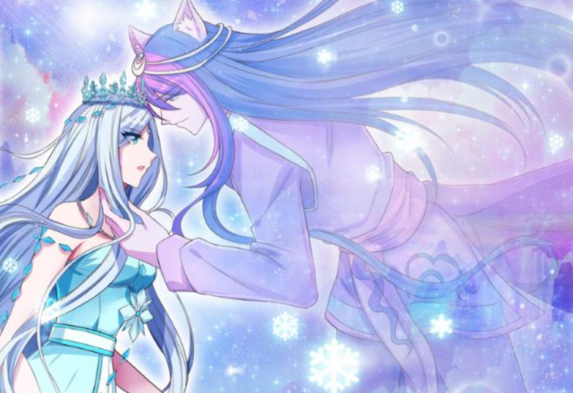 此时的颜爵和冰公主身穿情侣装,并且使用的一条围脖,手中还喝着咖啡