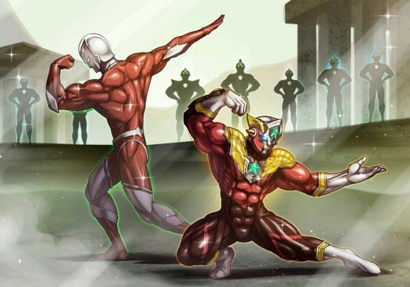 奥特曼:黑田朝生绘制乔尼亚斯,希腊风格的奥特战士身材瞩目!