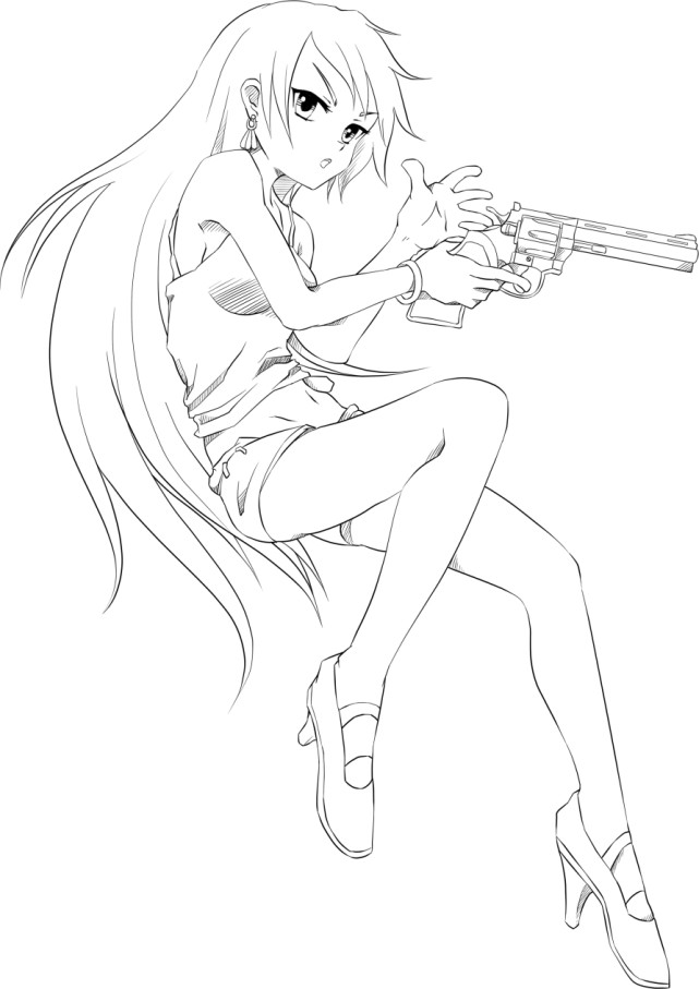 cg二次元动漫线稿分享需加强线条练习看这里持续分享