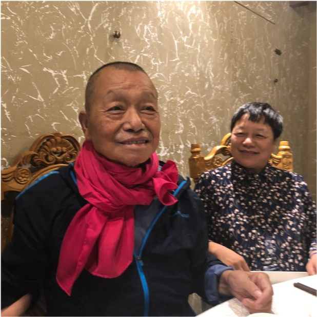 2019年沈昌文先生在上海书展期间（供图/胡洪侠）