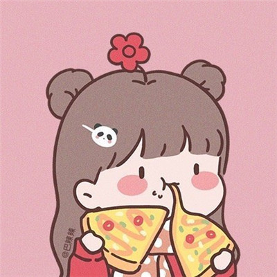 送你一朵小红花卡通手绘吃货吃东西卡通头像_腾讯新闻